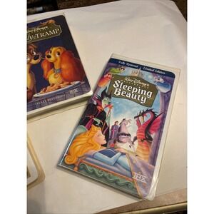 Disney VHS Classics Lot –Bambi, Lady And Tramp And Sleeping Beauty Fully Restore